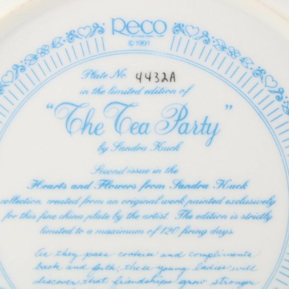 "The Tea Party" Collectible Plate - Picture 11 of 12